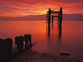 "The Dolphins" and Groyne at Sunrise image ref 143