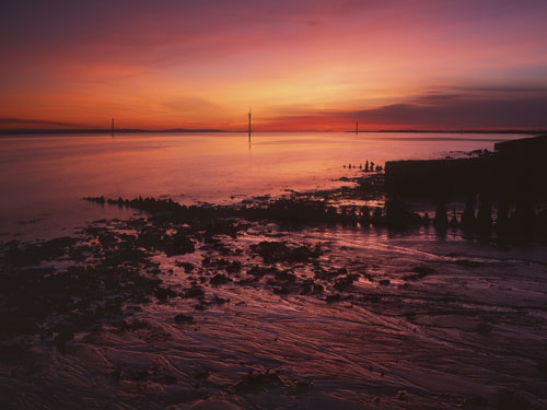 Coast : Sand Patterns at Dusk, Lepe